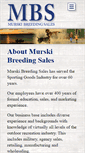 Mobile Screenshot of murskibreeding.com
